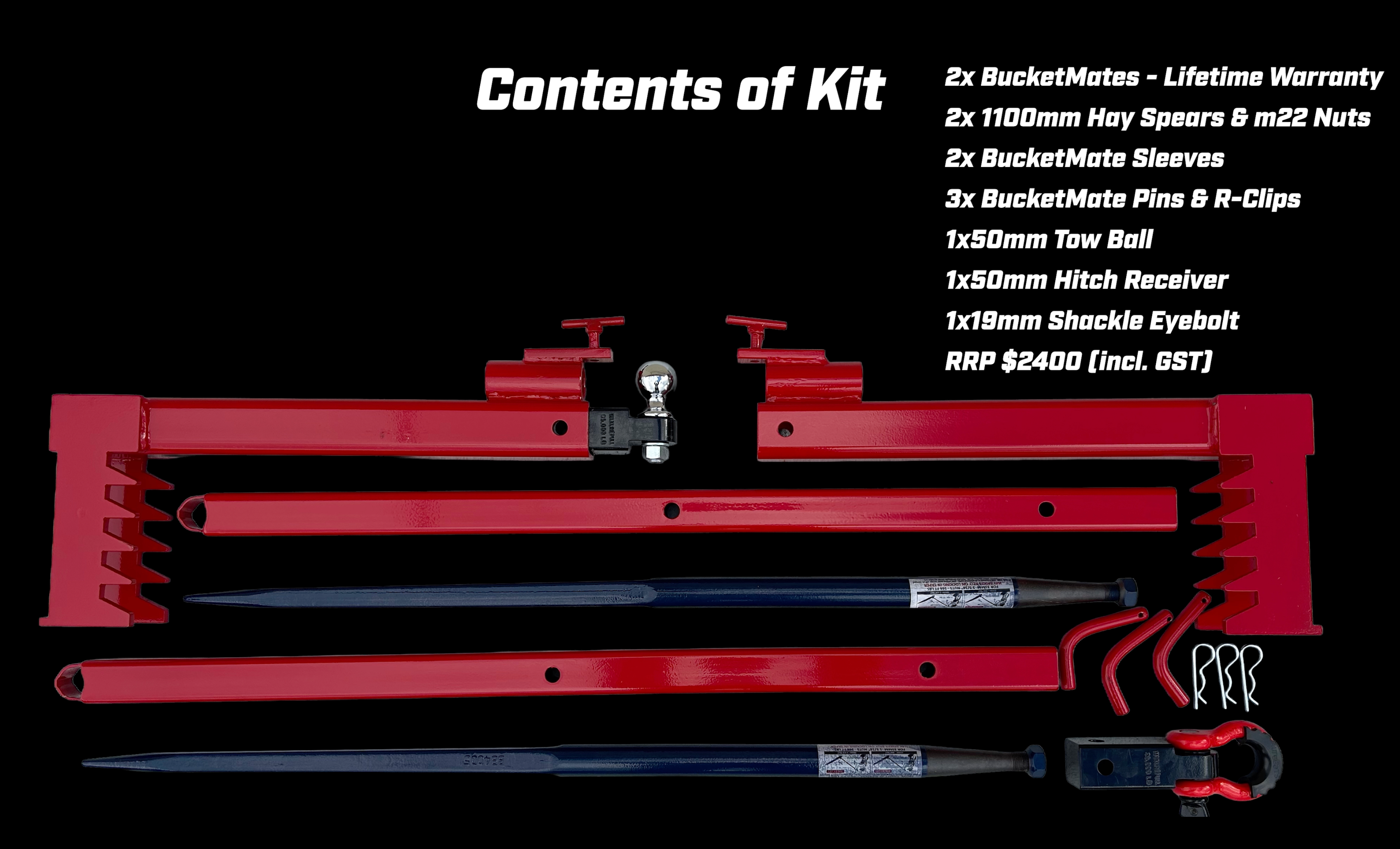 Contents of BucketMate kit