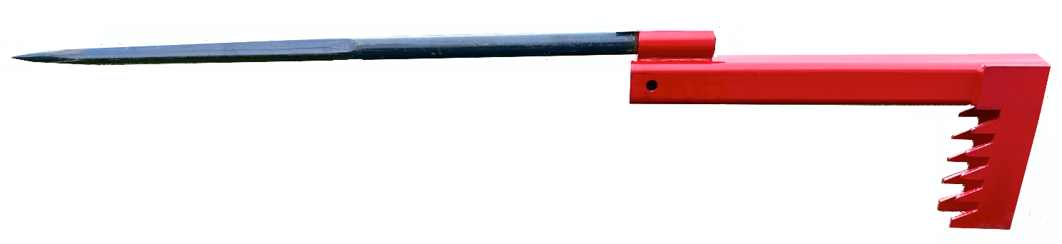 BucketMate with hay spear attached