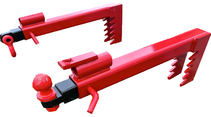 BucketMate with tow hitch attached & lifting shackle attached 