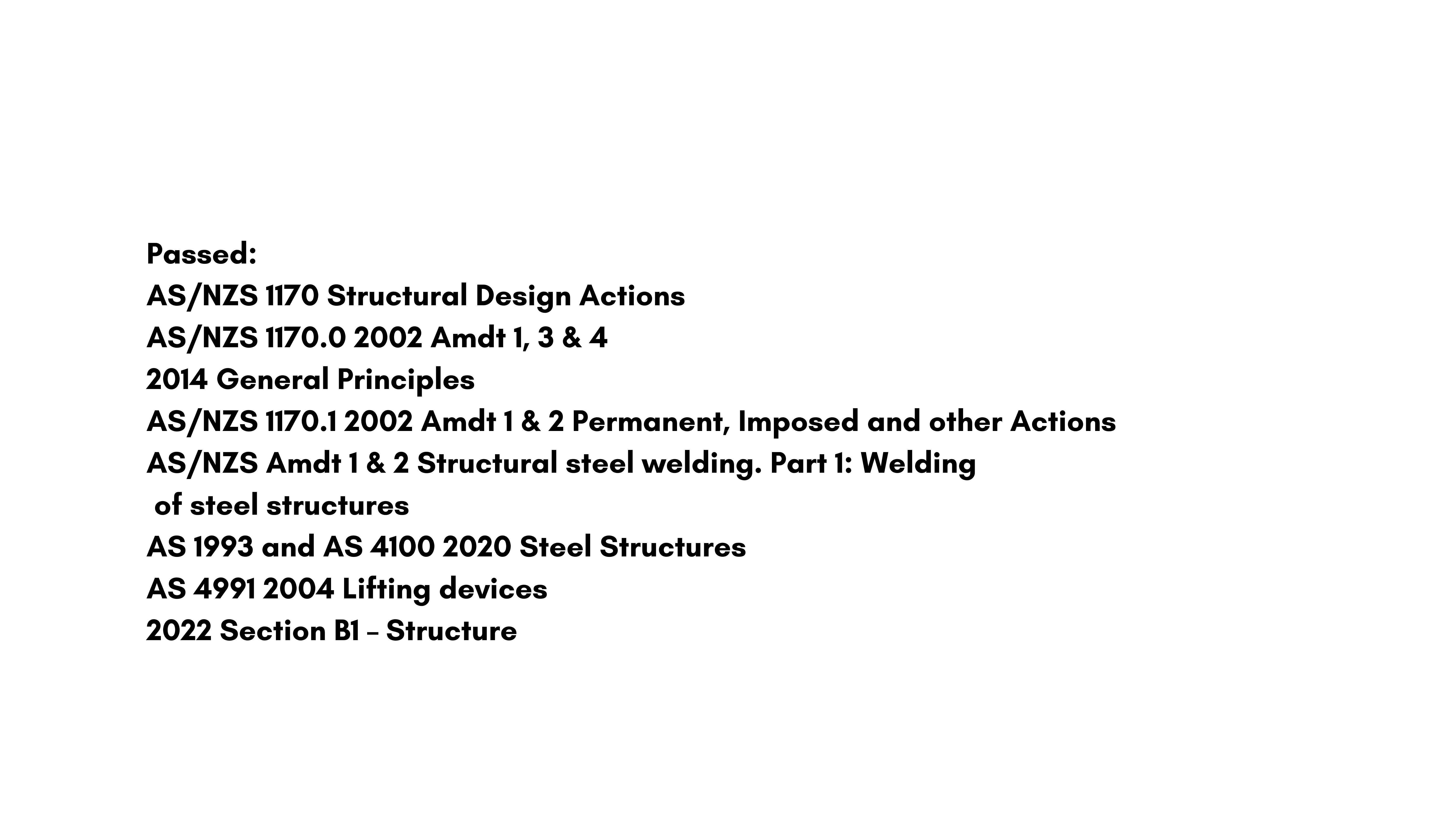 Build Quality and Standards